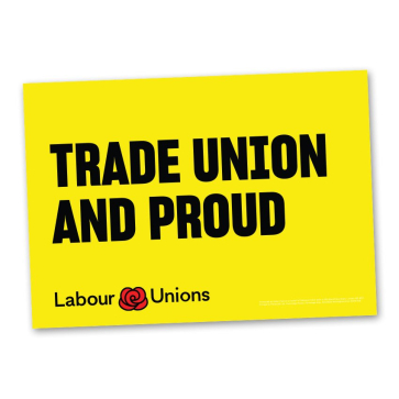 Poster "Trade union and proud"