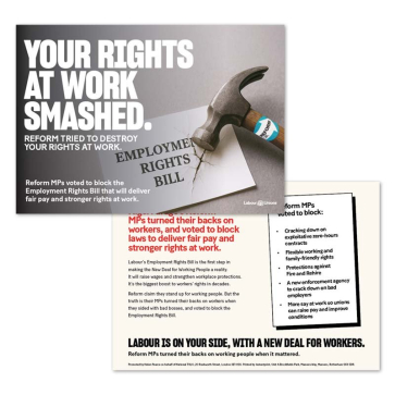 Leaflet: Your Rights at Work Smashed