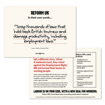 Leaflet:  Reform in Their Own Words (Employment Rights)