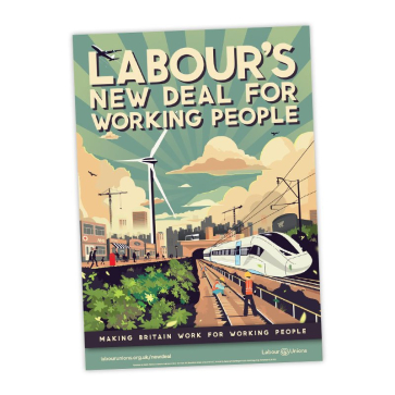 Poster "Labour's New Deal for Working People"