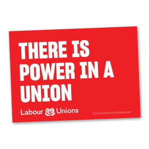 Poster "There's power in a union"