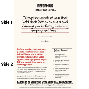 Leaflet:  Reform in Their Own Words (Employment Rights)