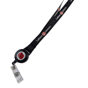 15mm Lanyard With Fitted Pull Reel
