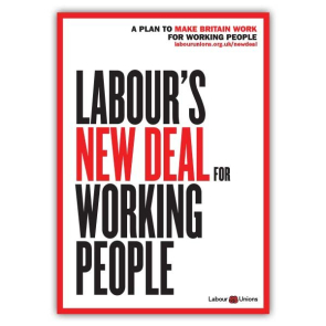 Labour’s New Deal for Working People Double Sided Leaflet