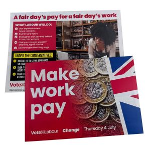 Labour Party Campaign Leaflet about Labour's New Deal for Working People 